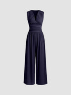 CHARITY – Mono elegante sin mangas de pierna ancha