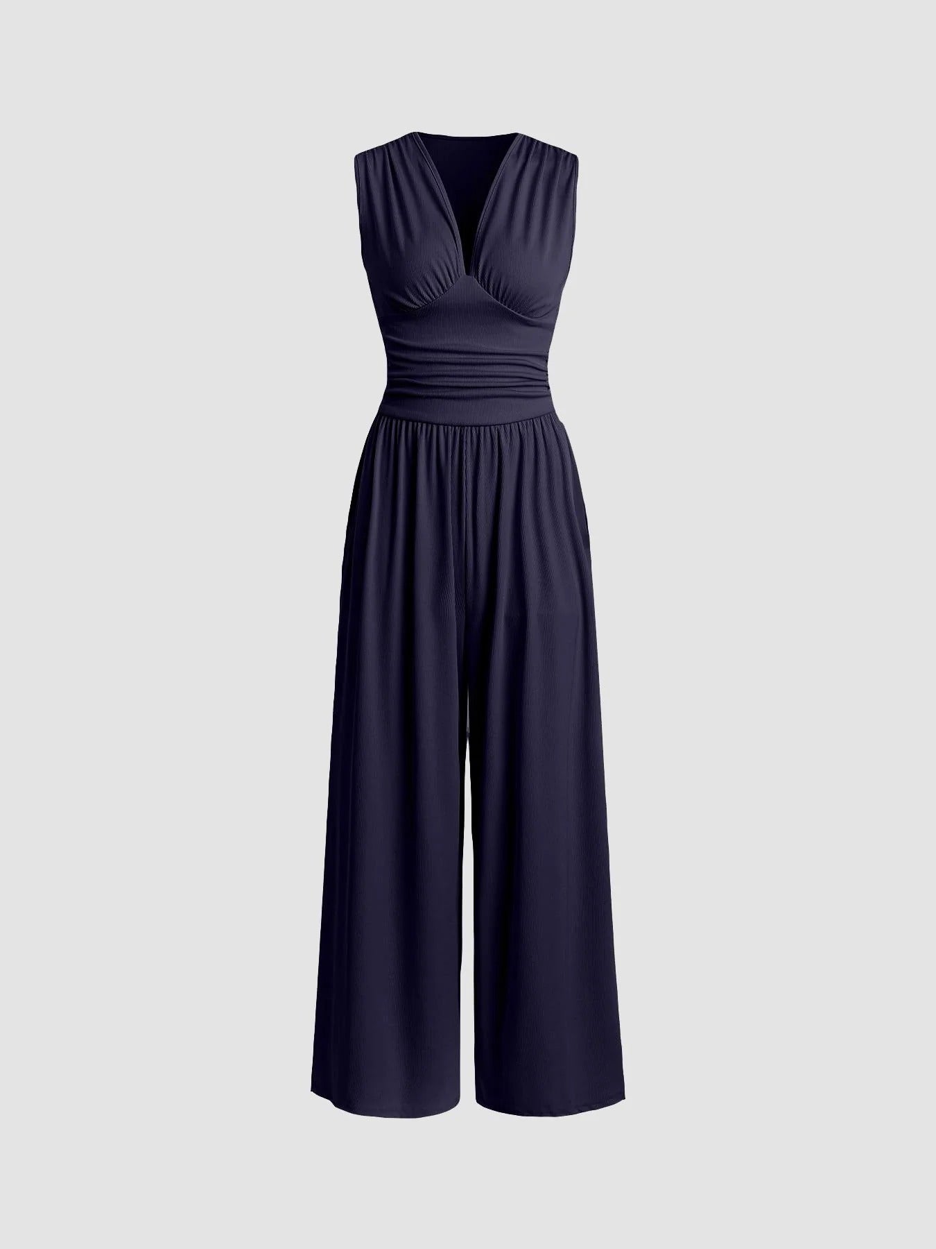 CHARITY – Mono elegante sin mangas de pierna ancha